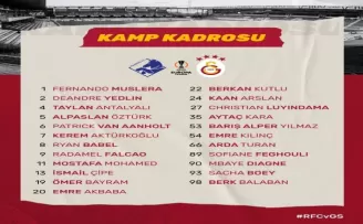 Galatasaray’ın Randers maçı kadrosu belli oldu
