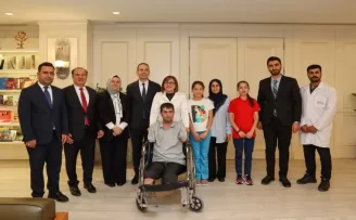Gaziantep’te Başkan Şahin engelli Doğruyol’la bir araya geldi