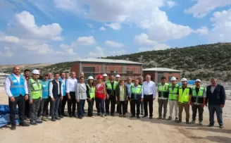 Gaziantep’te Kuzeyşehir Atık Su Arıtma Tesisi inşaat alanına inceleme