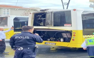 Gaziosmanpaşa’da İETT otobüsünde yangın çıktı
