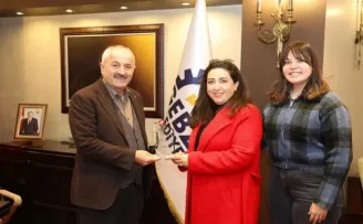 Gebze’de sağlık ocağı çalışanlarından Başkan Büyükgöz’e ziyaret