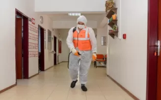 Gençlik merkezleri dezenfekte edildi
