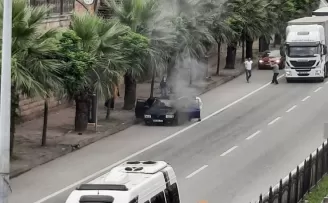Giresun’da araç yangını korkuttu
