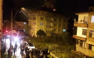 Giresun’da korkutan yangın
