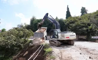 Giresun’da yol ve altyapı çalışmaları devam ediyor