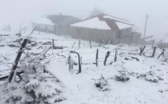 Yaylalara mayıs karı yağdı!