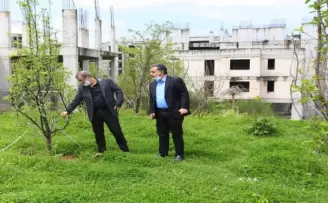 Göktürk’e meyve bahçesi yapıldı

