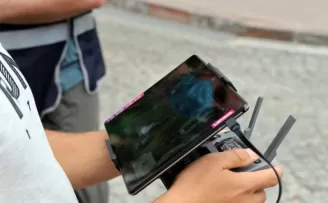 Gümüşhane’de drone ile maske denetimi başladı
