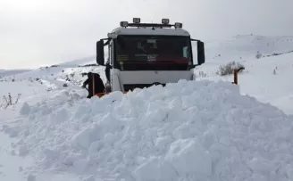 Gümüşhane’de kapanan köy yolları bu kez hayvanlar için açıldı