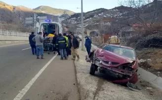 Gümüşhane’de trafik kazası: 2 yaralı