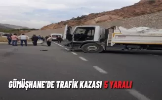 Gümüşhane’de trafik kazası: 5 yaralı