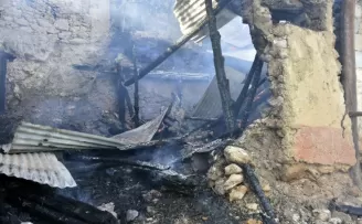 Gümüşhane’de yangın
