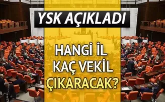 Hangi il kaç milletvekili çıkaracak belli oldu!
