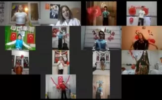 Hayatı eve sığdıran çocukların bayram coşkusu
