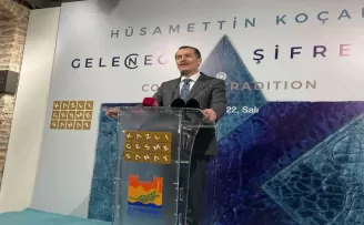 Hüsamettin Koçan’ın ‘Geleneğin Şifreleri-Geleceğin Şifreleri’ sergisi açıldı
