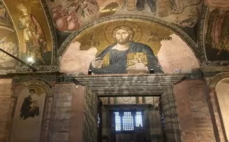 İbadete açılan Kariye Camii’nin içi görüntülendi
