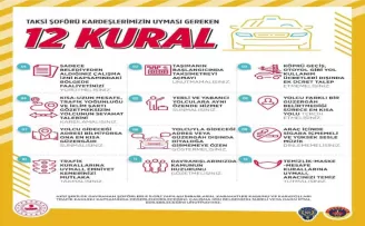İçişleri Bakanlığından taksi şoförlerine 12 kural hatırlatması
