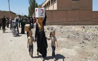 İdlib’deki yetimlerin yumurtaları Kızılay’dan
