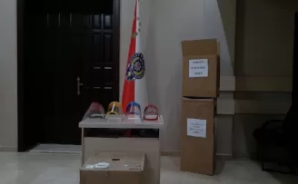 İl Milli Eğitim Müdürlüğünden Ankara Emniyet Müdürlüğüne koruyucu siperlik jesti
