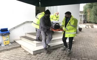 İstanbul’da gerçeği aratmayan deprem  tatbikatı havadan görüntülendi
