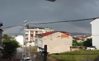 İstanbul’da gökkuşağı sürprizi
