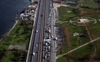 İstanbul’da helikopterli trafik denetimi
