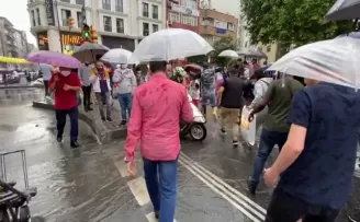 İstanbul’da şiddetli yağış
