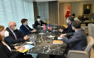 İYİ Parti Genel Başkanı Akşener, ABD Büyükelçisi Satterfield ile görüştü
