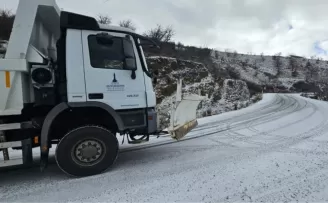 İzmir’de kar savaşçıları yollarda
