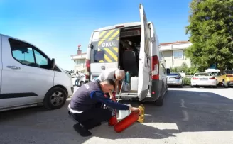 İzmir Narlıdere’de okul servislerine sıkı denetim