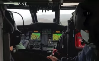 Jandarmadan helikopterli korona virüs denetimi

