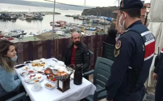 Jandarmadan kısıtlamasız ilk cumartesinde denetim
