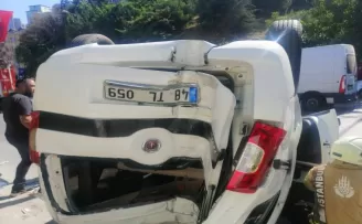 Kağıthane’de feci kaza kamerada
