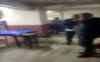 Kağıthane’de kıraathaneye baskın kamerada
