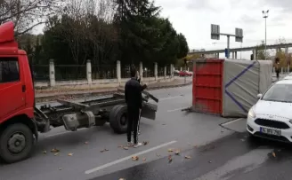 Kağıthane’de sürücüyü şaşırtan kaza
