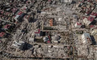 Kahramanmaraş’taki büyük yıkım havadan görüntülendi

