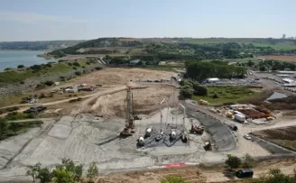 Kanal İstanbul alanında son hazırlıklar havadan görüntülendi
