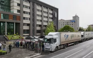 Kayseri Melikgazi’den Gazze’ye yardım TIR’ı