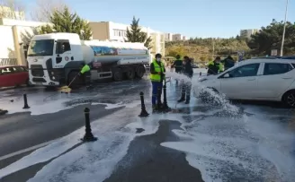 Keçiören Belediyesinden hastanelere dezenfekte hizmeti
