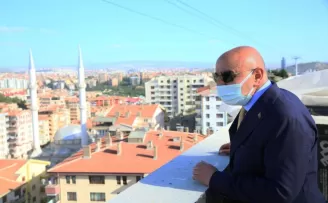 Keçiören’deki Cumhuriyet Kulesi yükselmeye devam ediyor
