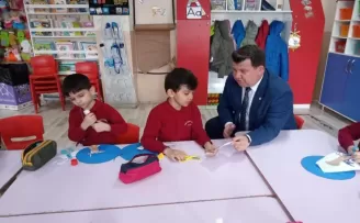 Keşan’da Müdür Kemik’ten Raşit Efendi İlkokulu’na ziyaret
