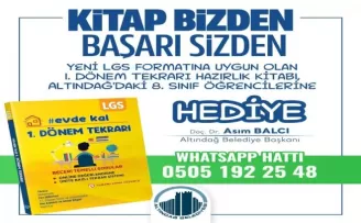 Kitaplar Altındağ Belediyesi’nden, başarı öğrencilerden
