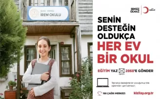 Kızılay’dan uzaktan eğitime yakın destek
