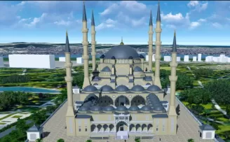 Kocaeli’de Gebze Millet Bahçesi Camii yükseliyor