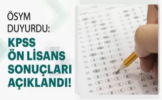 KPSS ÖNLİSANS SONUÇLARI AÇIKLANDI
