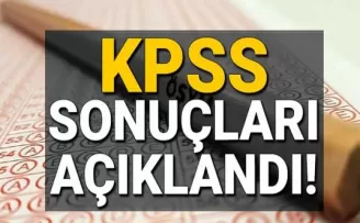 KPSS SONUÇLARI AÇIKLANDI!
