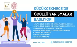 Küçükçekmece’de düzenlenecek ödüllü yarışmalara başvurular başladı
