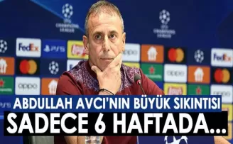 Ligin ilk 6 haftası itibariyle Abdullah Avcı’nın canı sıkkın!
