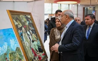 Malatya’da ’Hasat’ sergisi sanatseverlerle buluştu
