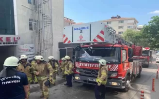 Maltepe’de araç onarım merkezinde korkutan yangın
